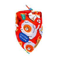 HKM-974931 Cute Cartoon Pet Saliva Towel - Assorted Designs for Fun and Practical Use