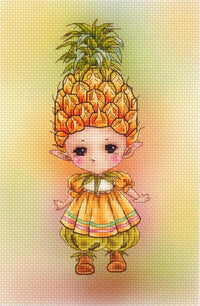 HKM-974931 Fairy Tale Cross Stitch Kit with 14CT White Cloth, 29x29cm Canvas Design