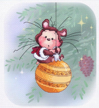 HKM-974931 Fairy Tale Cross Stitch Kit with 14CT White Cloth, 29x29cm Canvas Design
