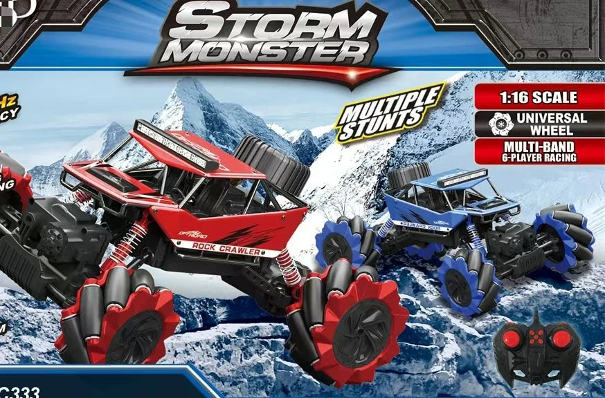 HKM-974931 Remote Control 1/16 Scale Stunt Climbing Car with Lights for Kids Ages 5 and Up