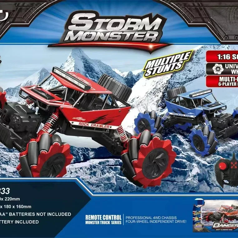 HKM-974931 Remote Control 1/16 Scale Stunt Climbing Car with Lights for Kids Ages 5 and Up