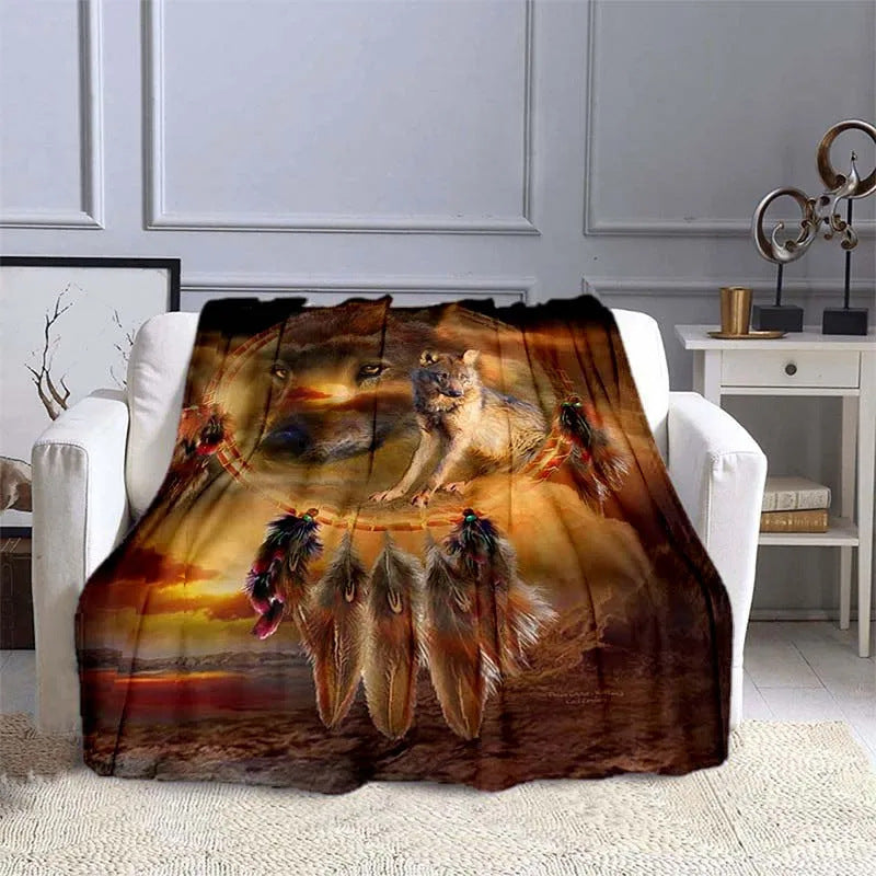 HKM-974931 Universal Soft Flannel Blanket for All Seasons - Multiple Sizes Available