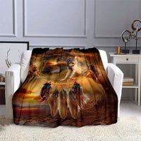 HKM-974931 Universal Soft Flannel Blanket for All Seasons - Multiple Sizes Available