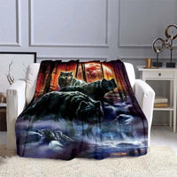 HKM-974931 Universal Soft Flannel Blanket for All Seasons - Multiple Sizes Available
