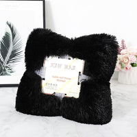 HKM-975059 Double-Sided Velvet Blanket and Pillow Cover Set, Solid Color, 70x50cm, Various Colors Available