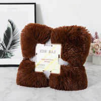 HKM-975059 Double-Sided Velvet Blanket and Pillow Cover Set, Solid Color, 70x50cm, Various Colors Available
