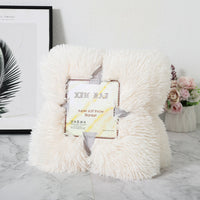 HKM-975059 Double-Sided Velvet Blanket and Pillow Cover Set, Solid Color, 70x50cm, Various Colors Available