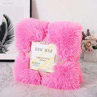 HKM-975059 Double-Sided Velvet Blanket and Pillow Cover Set, Solid Color, 70x50cm, Various Colors Available