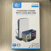 HKM-975123 PS5 Multi-Function Cooling Fan and Charging Station with USB Interface