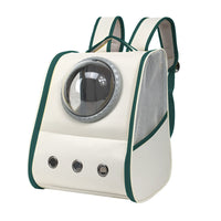 HKM-975123 Spacious Breathable Pet Backpack for Cats - Solid Color Options in Gray, Yellow, Blue, Green