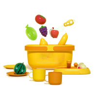 HKM-975187 Kids Kitchen Pretend Play Cutting Fruits and Vegetables Toy Set for Early Learning, Ages 3+