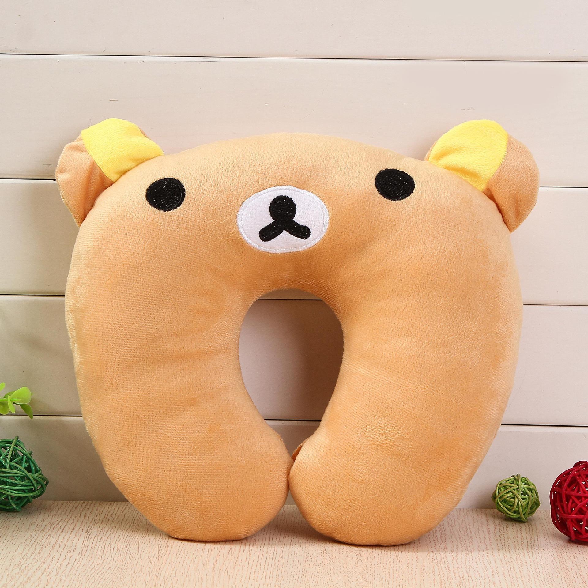 HKM-975379 Cartoon U-Shaped Neck Pillow for Travel and Office Use in Various Colors