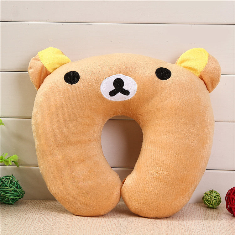 HKM-975379 Cartoon U-Shaped Neck Pillow for Travel and Office Use in Various Colors