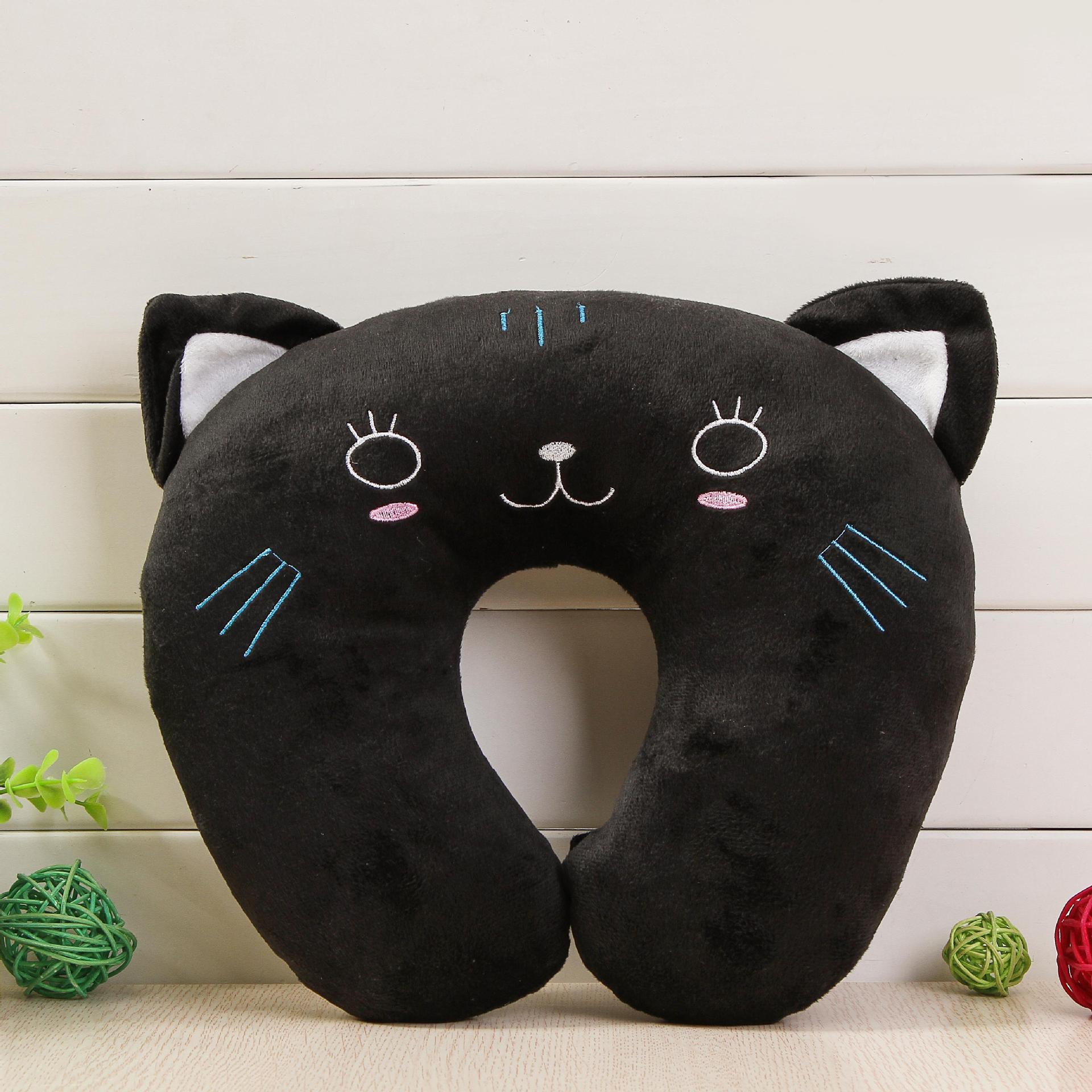 HKM-975379 Cartoon U-Shaped Neck Pillow for Travel and Office Use in Various Colors