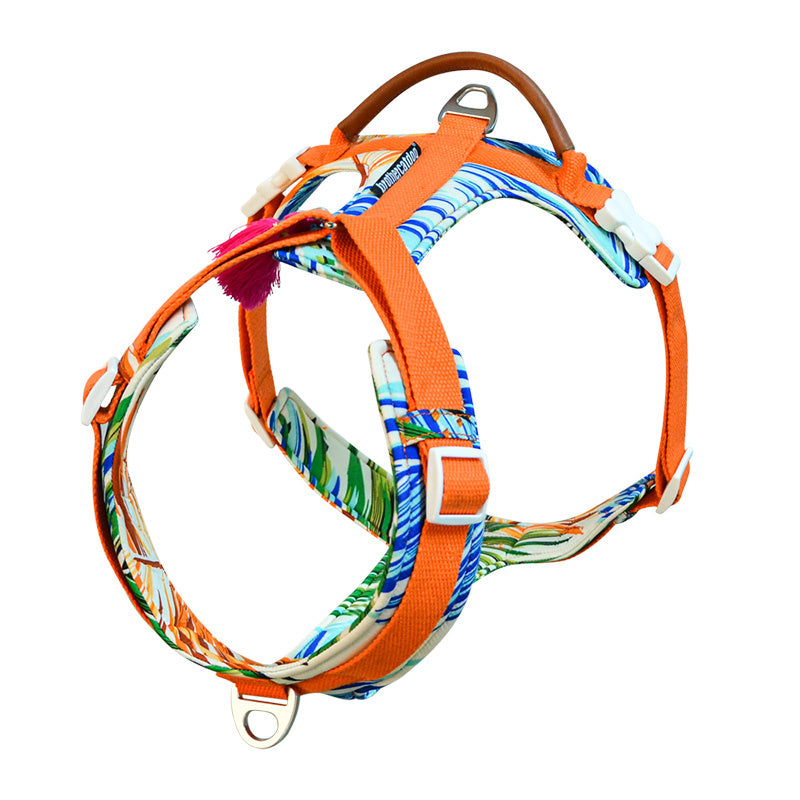 HKM-975443 Adjustable Dog Chest Strap for Medium and Large Breeds - Summer Comfort and Safety