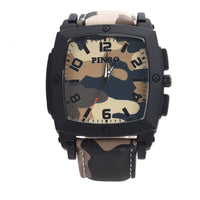 HKM-975443 Outdoor Sports Camouflage Watch with Wine Barrel Dial for Men
