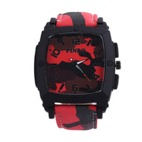 HKM-975443 Outdoor Sports Camouflage Watch with Wine Barrel Dial for Men