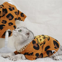 HKM-975507 Cozy Knitted Wool Sweater for Cats and Dogs - Autumn and Winter Apparel in Brown