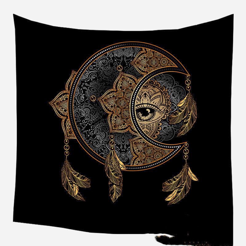 HKM-975635 European Medieval Decorative Hanging Cloth - Various Sizes in Plush and Brushed Textures