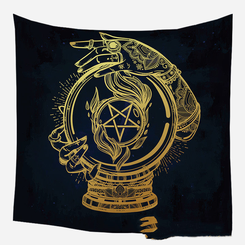 HKM-975635 European Medieval Decorative Hanging Cloth - Various Sizes in Plush and Brushed Textures