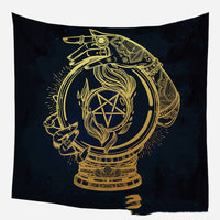 HKM-975635 European Medieval Decorative Hanging Cloth - Various Sizes in Plush and Brushed Textures