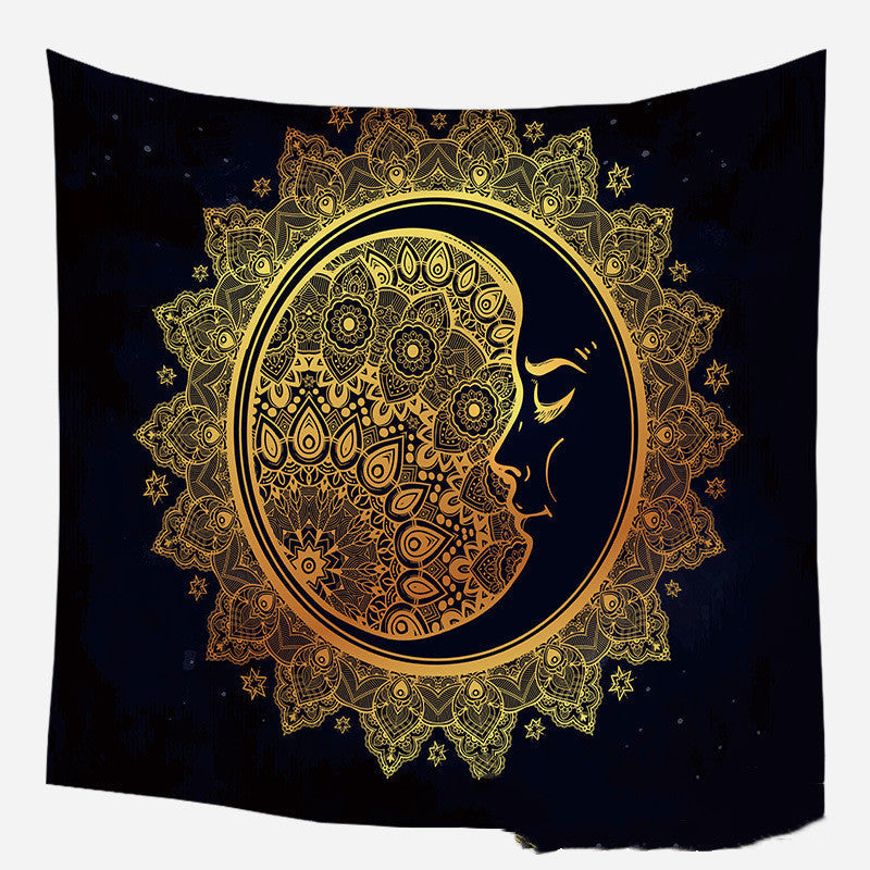 HKM-975635 European Medieval Decorative Hanging Cloth - Various Sizes in Plush and Brushed Textures
