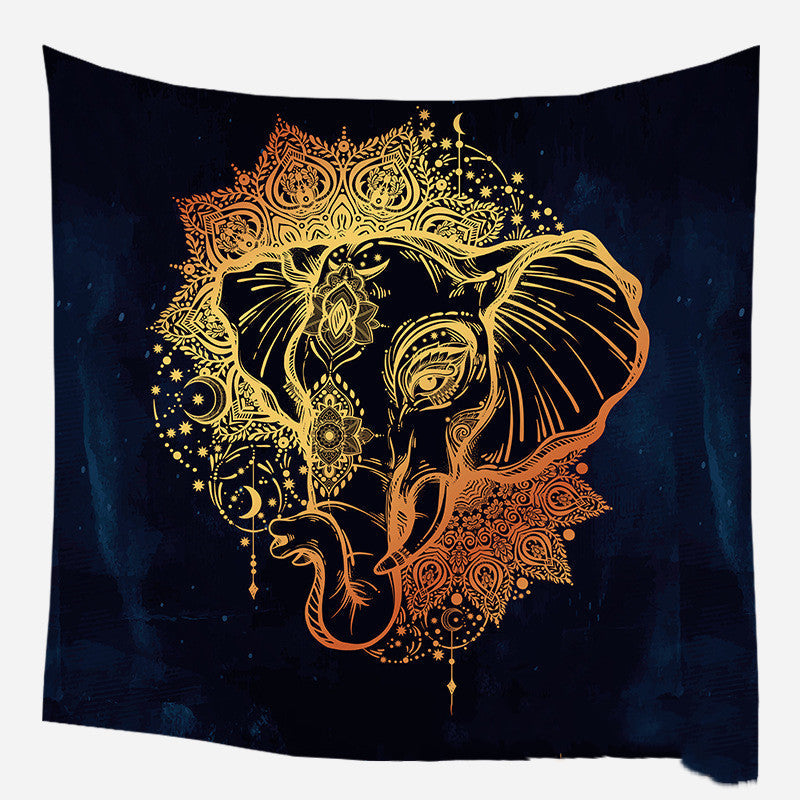 HKM-975635 European Medieval Decorative Hanging Cloth - Various Sizes in Plush and Brushed Textures