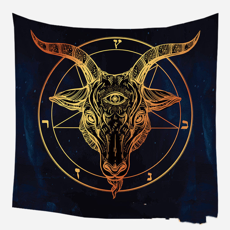 HKM-975635 European Medieval Decorative Hanging Cloth - Various Sizes in Plush and Brushed Textures