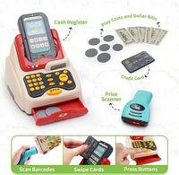HKM-975763 Mini Trolley Shopping Basket and Cashier Machine Toy Set for Kids Age 2 to 13 Years