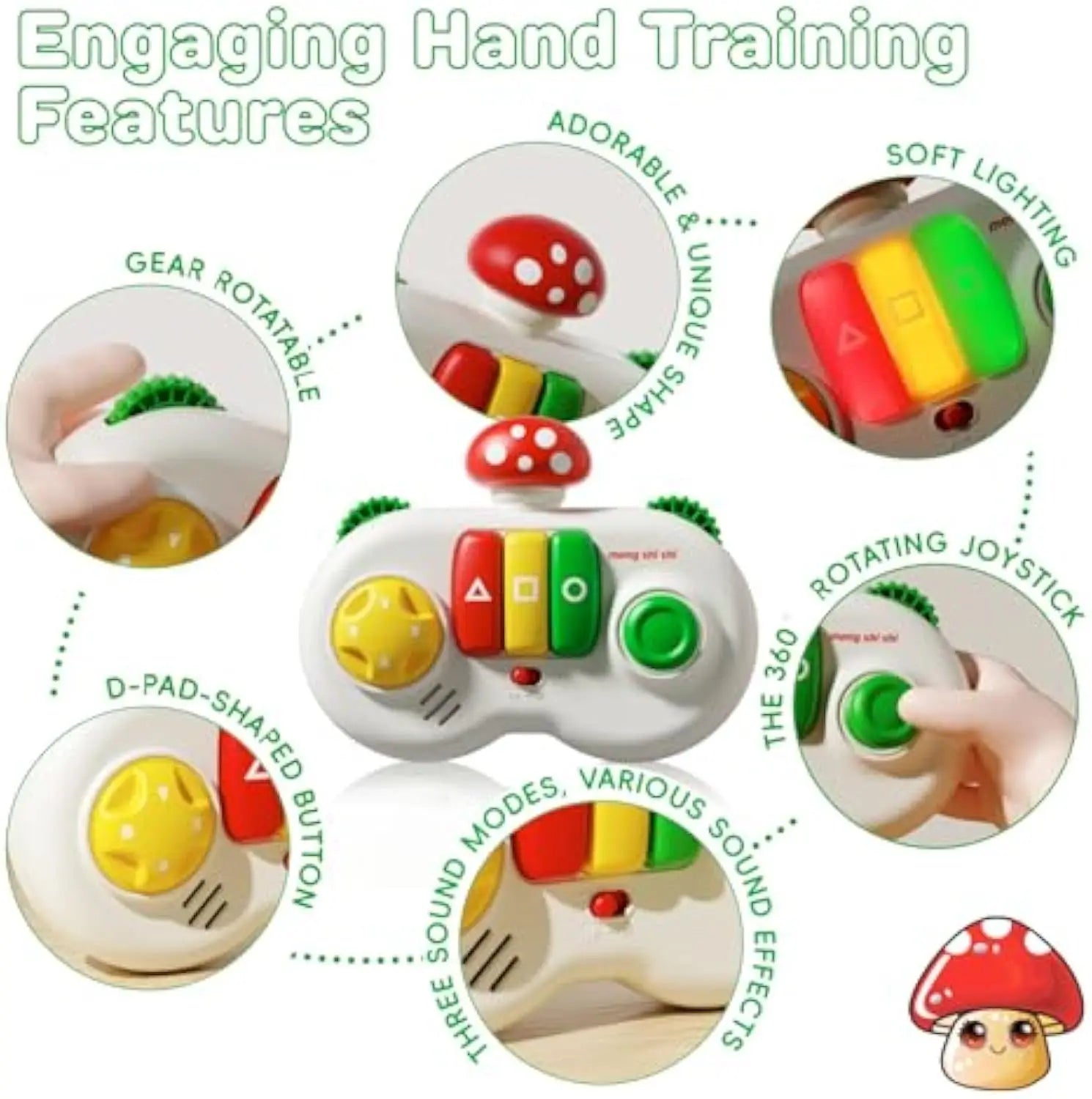 HKM-975891 Cartoon Design Educational Finger Piano Toy for Kids 0-4 Years