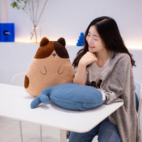 HKM-975891 Cozy Plush Whale and Fox Pillow with Blanket Set, Modern Design