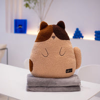 HKM-975891 Cozy Plush Whale and Fox Pillow with Blanket Set, Modern Design