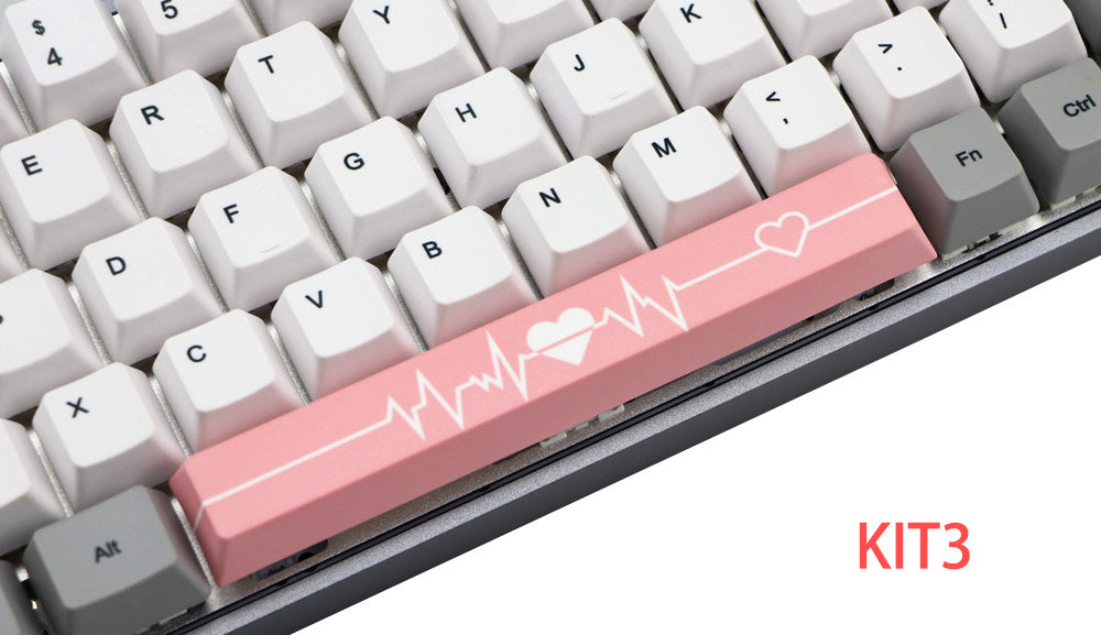 HKM-975955 6.25U PBT Five-Sided Sublimation Space Keycap for Mechanical Keyboards