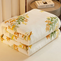 HKM-976083 Cozy Coral Flannel Milk Velvet Blanket in Various Sizes and Stylish Patterns