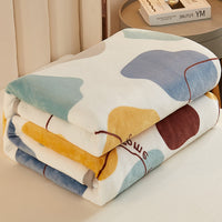 HKM-976083 Cozy Coral Flannel Milk Velvet Blanket in Various Sizes and Stylish Patterns