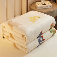 HKM-976083 Cozy Coral Flannel Milk Velvet Blanket in Various Sizes and Stylish Patterns