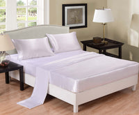 HKM-976083 Silk Satin Bedding Set for TWIN, FULL, QUEEN, KING Sizes - Soft & Comfortable Home Textiles