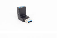HKM-976275 90-Degree L-Shaped USB 3.0 Male to Female Adapter for Data Transfer and Charging