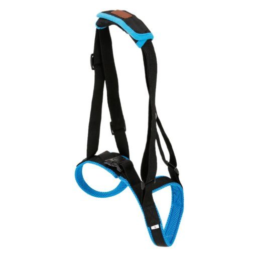 HKM-976275 Pet Leg Harness Support Belt for Dogs - Adjustable Sandwich Mesh in Blue, Sizes S, M, L, XL