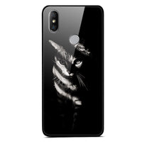 HKM-976339 Stylish Painted Glass Case for Red Rice S2 - Durable, Waterproof, and Scratch-Resistant