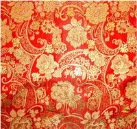 HKM-976915 Floral Jacquard Fabric for Home Decor and Costume Design - 100% Polyester, 150cm Wide