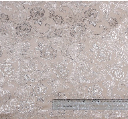 HKM-976915 Floral Jacquard Fabric for Home Decor and Costume Design - 100% Polyester, 150cm Wide