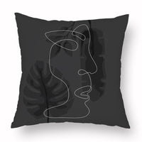 HKM-976915 Modern Simple 45*45CM Polyester Fiber Plush Pillowcase - No Pillow Core