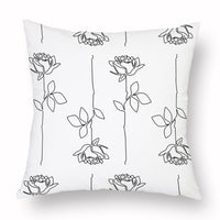 HKM-976915 Modern Simple 45*45CM Polyester Fiber Plush Pillowcase - No Pillow Core