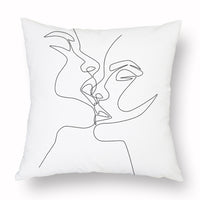 HKM-976915 Modern Simple 45*45CM Polyester Fiber Plush Pillowcase - No Pillow Core