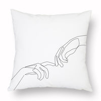 HKM-976915 Modern Simple 45*45CM Polyester Fiber Plush Pillowcase - No Pillow Core