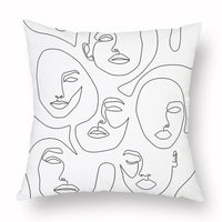 HKM-976915 Modern Simple 45*45CM Polyester Fiber Plush Pillowcase - No Pillow Core