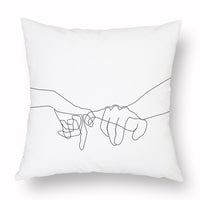 HKM-976915 Modern Simple 45*45CM Polyester Fiber Plush Pillowcase - No Pillow Core