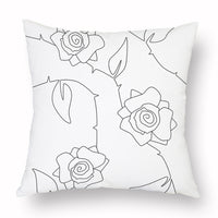 HKM-976915 Modern Simple 45*45CM Polyester Fiber Plush Pillowcase - No Pillow Core