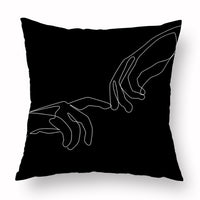 HKM-976915 Modern Simple 45*45CM Polyester Fiber Plush Pillowcase - No Pillow Core